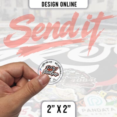 Send It - 2 inch circle vinyl stickers