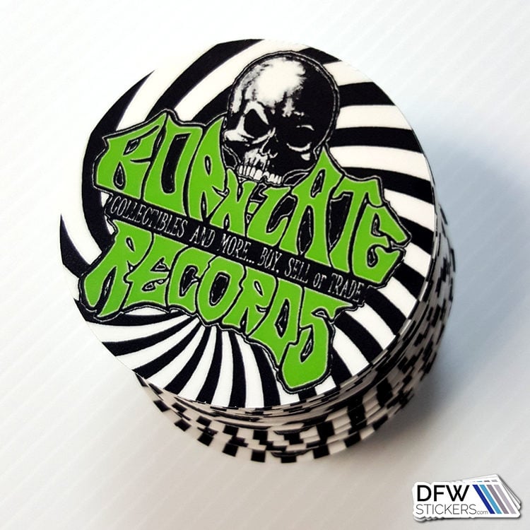 Send It! 3"x3" Circle Vinyl Stickers - Image 9