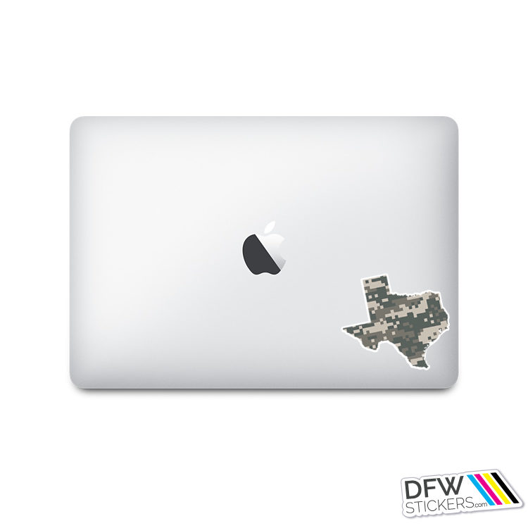 Texas Army Style Digital Camo Sticker - Image 3