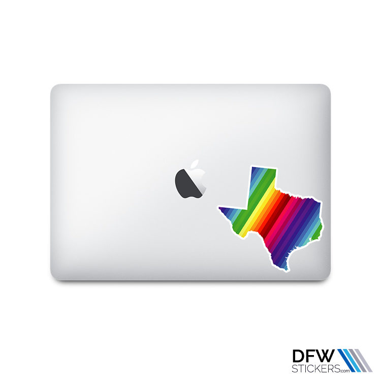 Rainbow Texas Pride Stickers - Image 3