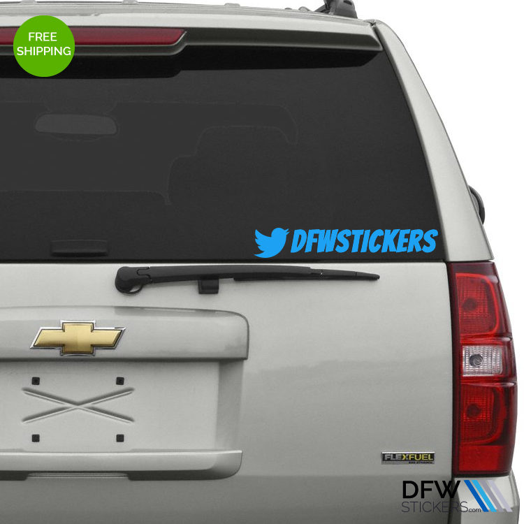 Twitter Name Stickers / Decals - Image 3