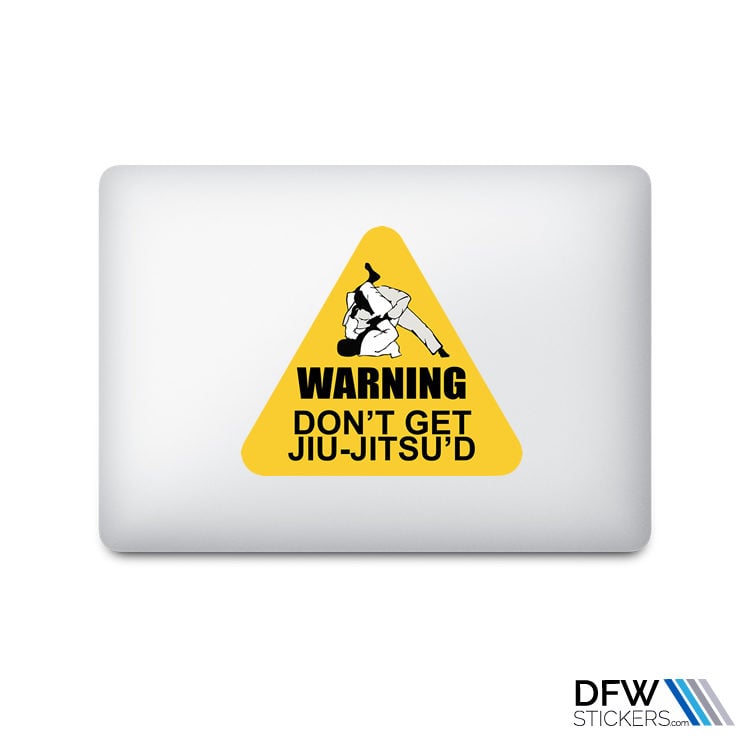 Warning Don't Get Jiu-Jitsu'd Stickers - Image 3