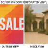 50 - 50 Window Perforated Vinyl by DFW Stickers