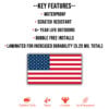 American flag full color sticker by DFW Stickers feats