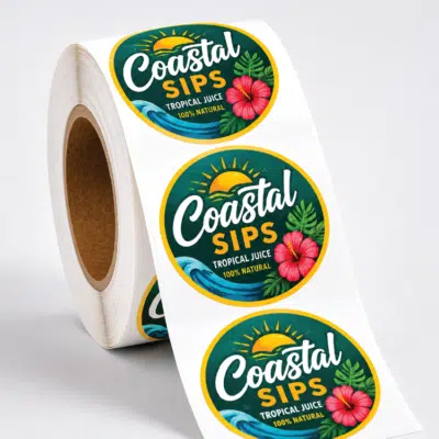 Circle Roll Labels by DFW Stickers