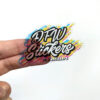 Clear Logo Vinyl Stickers by DFW Stickers