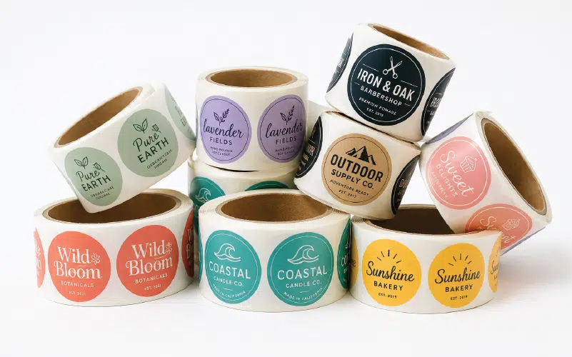 Custom full color BOPP roll labels for growing brands and product lines