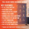Custom Fabric Backdrop Banner Stand by DFW Stickers