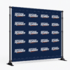 Custom Step and Repeat Backdrop Banners with Stand by DFW Stickers