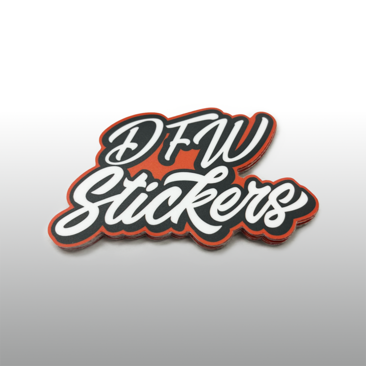 Custom Shape Stickers by DFW Stickers