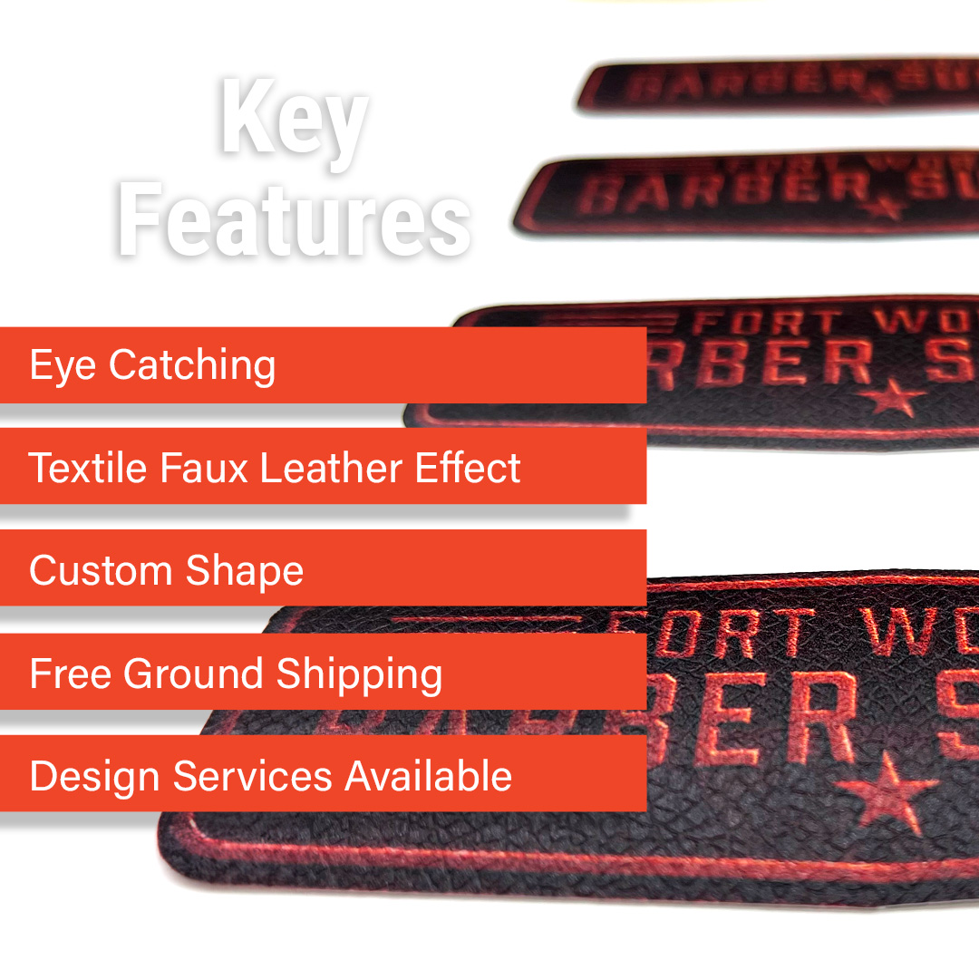 Faux Leather Sticker key features