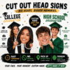 Graduation Big Head Cut Out Sign by DFW Stickers