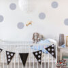 Gray Polka Dot Wall Stickers by DFW Stickers