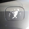 High Gas Fuel Consumption Funny White Car 1 by DFW- Print Ready