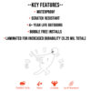 High Gas Fuel Consumption Funny White Feats by DFW- Print Ready