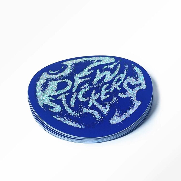 Holographic Glitter Stickers Example
