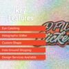 Holographic Glitter Stickers Key Features