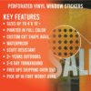 Key Features of our Window Perforated Vinyl by DFW Stickers