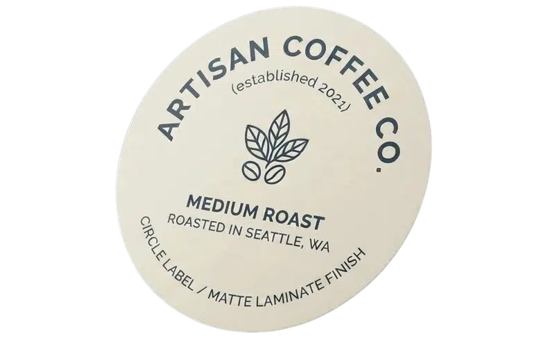 Full color matte BOPP waterproof roll labels by DFW Stickers