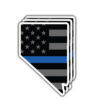 Nevada back the blue thin line 3 pack sticker by DFW Stickers