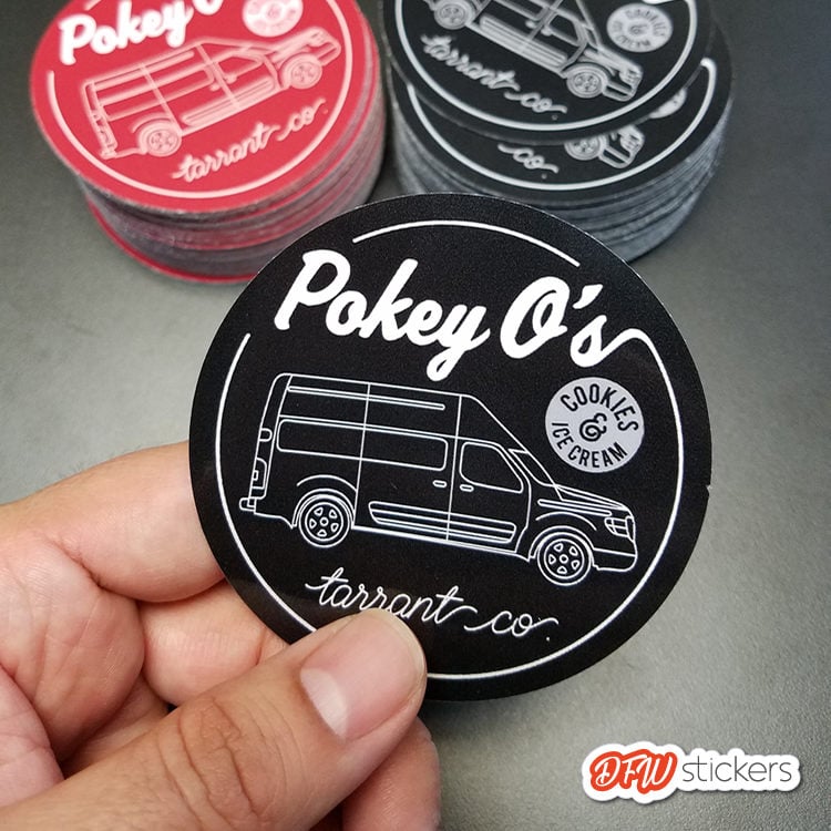Send It! 3"x3" Circle Vinyl Stickers - Image 7