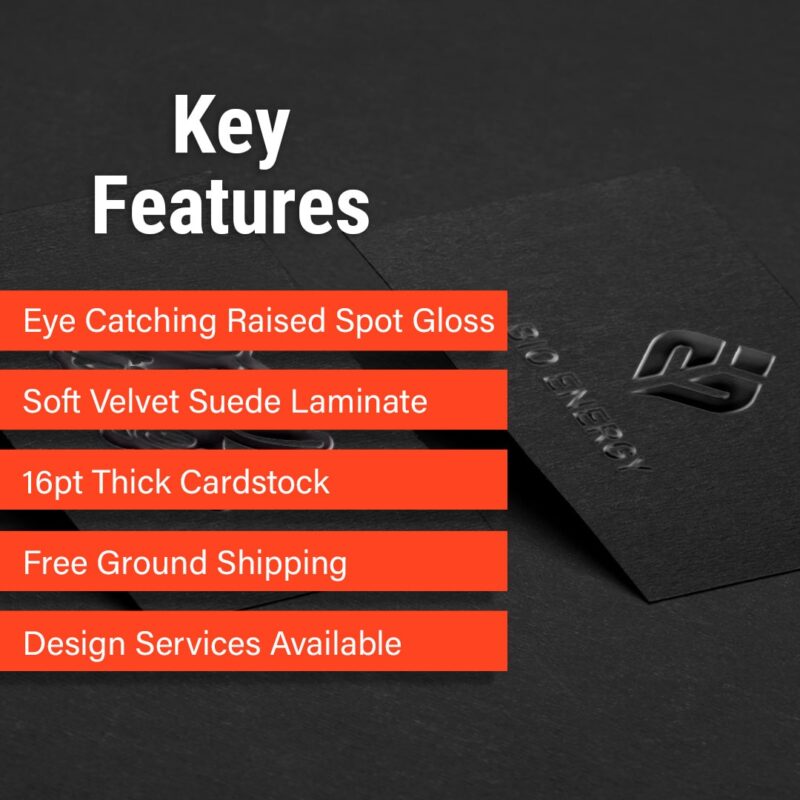 Uv Raised Color Sticker Raised Spot UV Business Cards - DFW Stickers