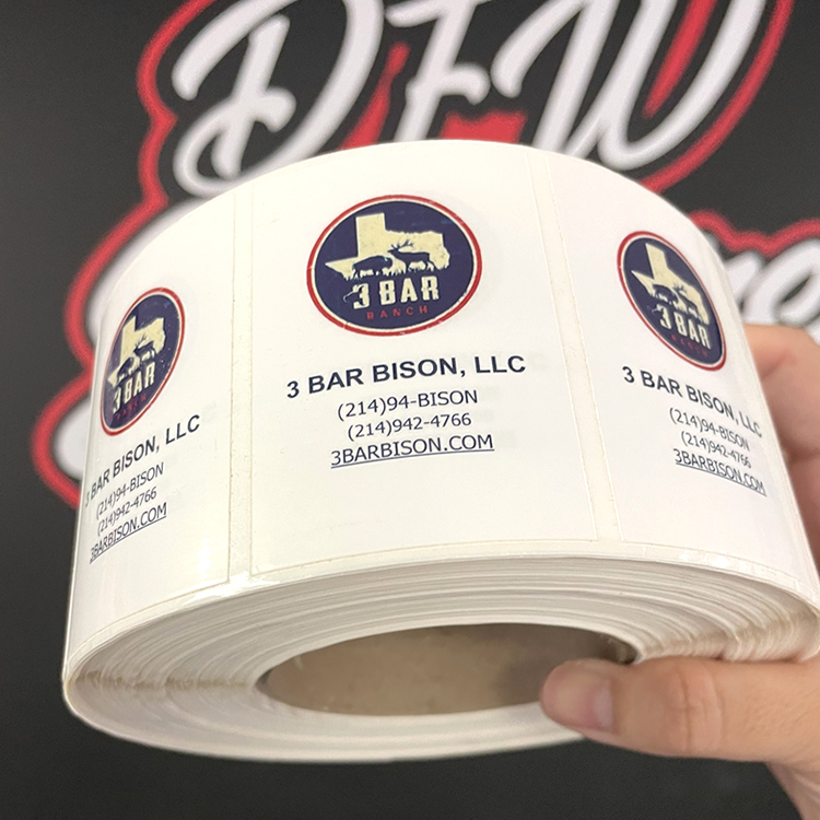 Rectangle Roll Labels by DFW Stickers