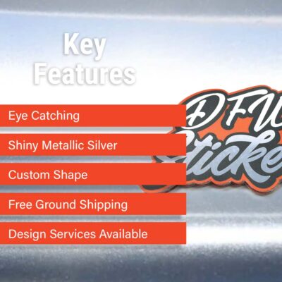Silver Chrome Stickers Key Features
