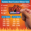 Summer Custom Sticker Sale by DFW Stickers