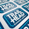 Trail Head Running Supply Spot UV Gloss Sticker