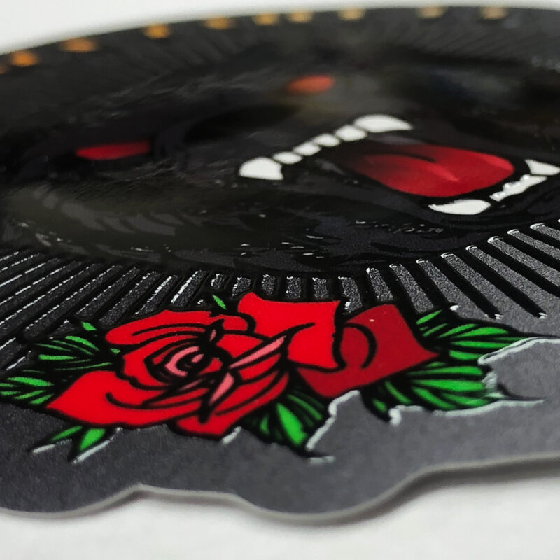 Close Up Spot UV Gloss Sticker by DFW Stickers