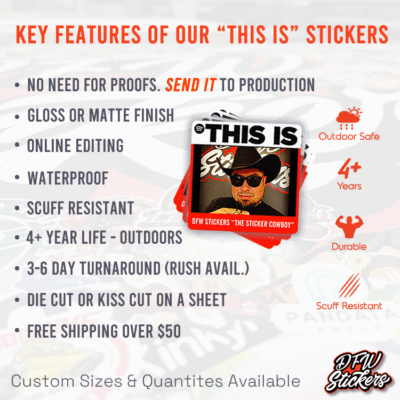 Spotify This Is Custom Vinyl Stickers Key Features