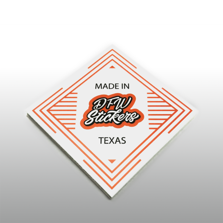 Custom Square Stickers by DFW Stickers
