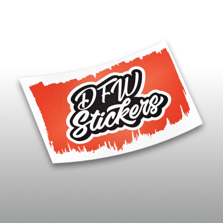 Custom Rectangle Stickers by DFW Stickers