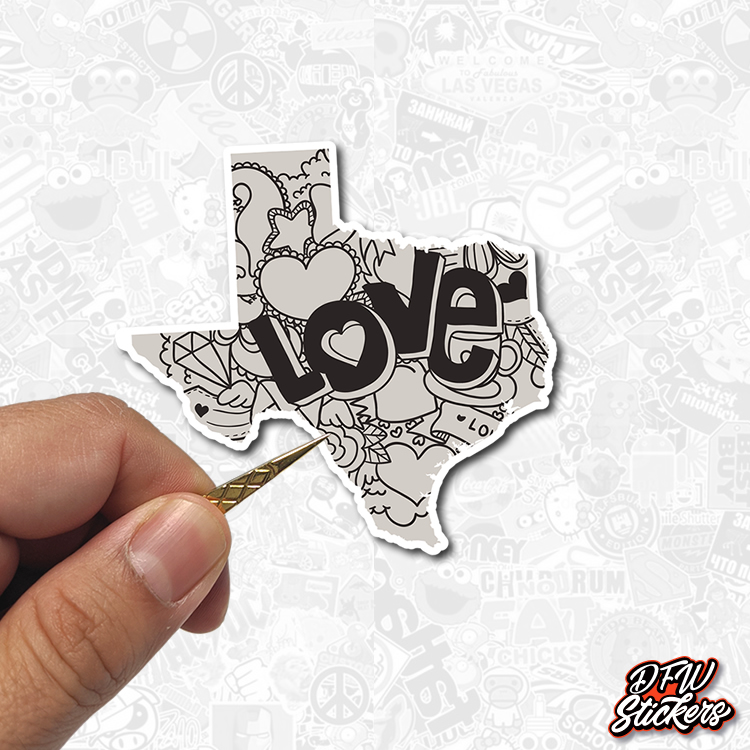 Texas Love sticker