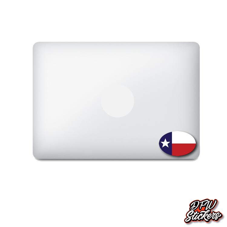Texas Oval Laptop Sticker