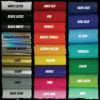 DFW Stickers Vinyl Decal Colors