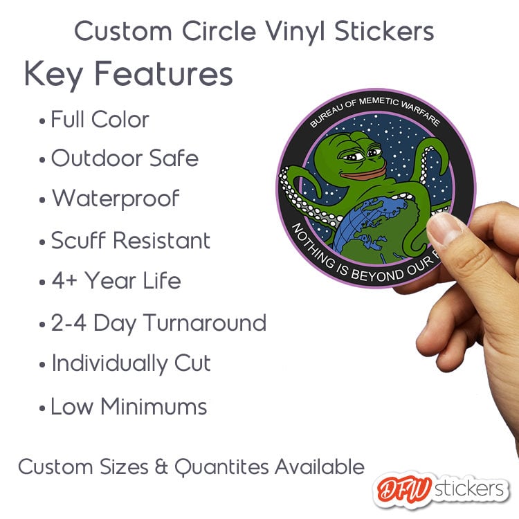 Circle Vinyl Stickers - Image 2