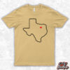 Texas DFW Heart Yellow Shirt